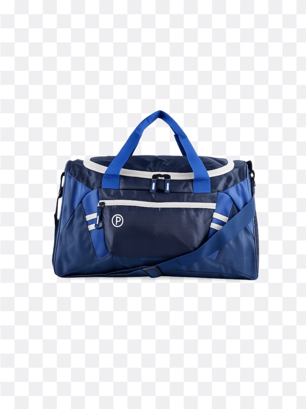 Protege ripstop 16” Blue & White Men's Duffel carryon gym Bag